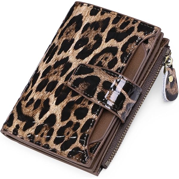 Portafoglio Leopardato 2 Pezzi Con Blocco RFID – Portacarte In Pelle PU, Mini Wallet Per Uomo E Donna, Ideale Per Viaggi E Uso Quotidiano