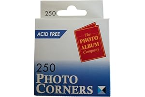 HAMPTON FRAMES Album 'The Photo Album Company'con 250 spazi per foto disponibili - trasparente Angoli adesivi per foto