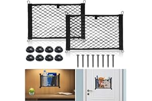 CHMMY 2PCS Filet Rangement pour Voiture Filet Rangement Coffre Voiture pour Voiture, Caravane, Bateau en Camping-Car, Coffre, Camionnettes de Cargaison, Maisons Mobiles