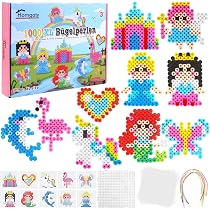 Shinybox Kit Perles à Repasser 10mm - 1000 Pièces XL Avec Plaques Et Accessoires Créatifs Pour Enfants Dès 3 Ans