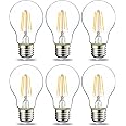 Amazon Basics - Confezione da 6 lampadine a LED, con attacco Edison E27, piccole, da 4,3 W (equivalenti a 40 W), con filament