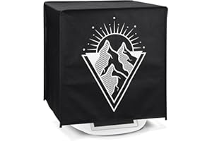 kwmobile Housse Compatible avec Thermomix TM5 / TM6 - Housse de Protection intégrale pour Robot de Cuisine - Blanc-Noir