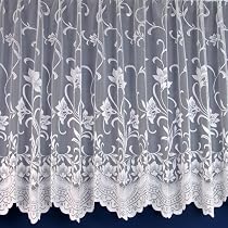 5 Metres Wide x 54" (137cm) Drop - Sofia White Floral Contemporary ...