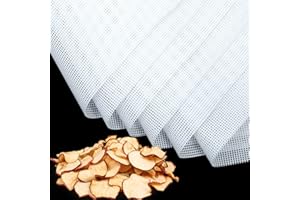 6 Pièces Feuilles de Déshydrateur Carrées en Silicone Tapis de Déshydrateur Antiadhésifs pour Fruits Alimentaires Réutilisabl