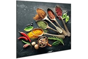 AKKTOL Dosseret en verre 60 cm x 52 cm | Verre de sécurité trempé de cuisine murale Splash-back Guard | 11552 | par semax