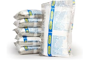 HUMYDRY® Lot de 6 recharges anti-humidité de 1 kg dans sac pour déshumidificateur