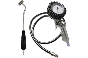 HVG Reifenfüller geeicht mit Patentstecker und Tankstellenstecker im Set