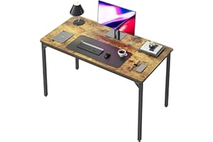 ‎CUBICUBI CubiCubi Schreibtisch Klein, 80 x 40 x 75 cm, computertisch PC Tisch, Heimbüro Schreibtisch, Küchentisch, Industriedesign für Zuhause, Büro, Arbeitszimmer, Schreiben, Braun