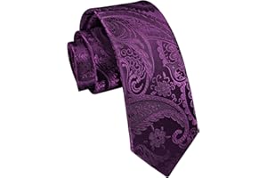 Enlision Wąskie krawaty dla mężczyzn klasyczny 6 cm wąski krawat na formalne wesele biznesowe przyjęcie Paisley w paski w kratę...