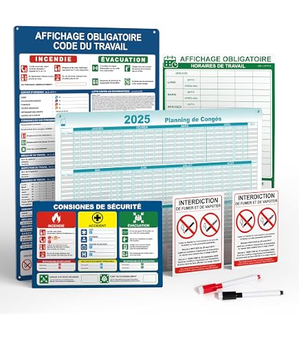 Signalétique.biz® - Adhésif Informatives des Gestes Barrières - Comment Se Laver Les Mains ? - Dimensions 150 x 210 mm - Anti-UV