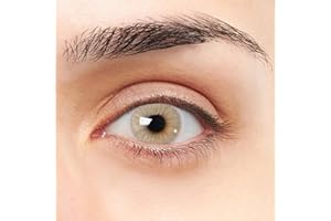 LENTES DE CONTACTO VIP Cuarzo VIP Lentilles De Couleur gris et vert clair design super naturelle 2 Lentilles annuelles sans correction + étui, pincette et bâton applicateur