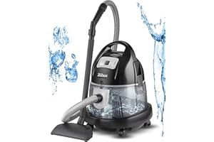 Zilan, Aspiradora eléctrica sin Bolsa con Filtro de Agua, Potencia de succión H20, Clase de eficiencia energética: A, 2000 W, Manguera giratoria de 360°