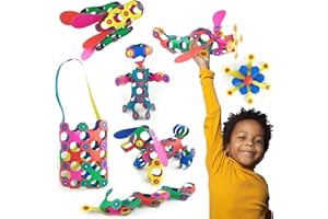 Clixo 42 Piezas – El Juguete magnético Flexible, Duradero, Que impulsa la imaginación, diseño Modular para Horas de Juego Stem, Juguete magnético Experiencia en Cualquier Lugar de 4 a 8 años.