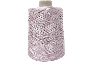 CHICCA TUTTO MODA Rocca Filato di Fettuccia a Uncinetto per Borse Grandi e a Uncinenetto e Ferri per Abbigliamento 500g - 1.100m (Rosa Antico)