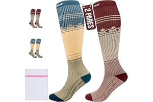 360 RELIEF Medias de Compresión 15-20 mmHg - Clase 1 Calcetines Compresion para Mujeres y Hombres - Soporte Diario para Correr, Viajar, Recuperación Deportiva - con Bolsa de Malla