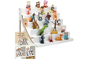 ‎STADTECKEN stadtecken® Magnetisches Regal für Musikbox-Figuren – Passend für Kallax und mehr | Optional mit Platz für Toniebox | Geeignet für ca. 50 Figuren | Weiß (PureFiguren)