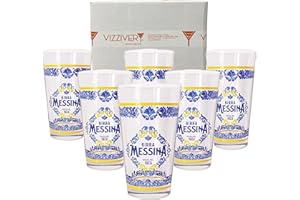 GENERICO Set 6 Bicchieri BIRRA MESSINA 400 ml - Bicchieri da Birra