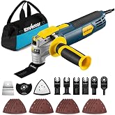 Enventor Oscillating Multitool, 500W, 6 Variable Speeds | 8000-16000 OPM, 5&deg; Oscillation Angle, Easy Adjustment Blade Design,