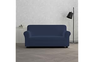 ITALIAN BED LINEN MB HOME BASIC Cubresofá Dahlia, Azul Oscuro, 2 Plazas