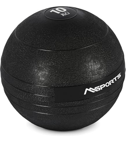 Slam Ball 10 kg zwarte medicijnbal krachttraining bootcamp gewichten zwart