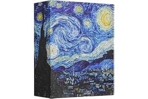 Hiwhy Small Photo Album 15x10 CM (6x4 Inch) 200 Pockets, Slip in Pockets Picture Album, Mini Picture Book for Baby Family Vacation Wedding Anniversary, Starry Night