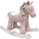 floral rocking horse