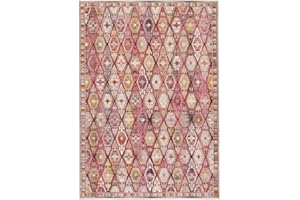 RugVista Nenax, Outdoor Tapis, à Poils Courts, Rectangulaire, 100 x 160 cm, Tapis d'extérieur, résistant aux UV, résistant à l'eau, Idéal pour Balcon, Cour, Jardin et terrasse, Rouge/Rose