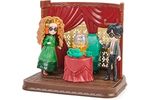 HARRY POTTER - PLAYSET COURS DE DIVINATION MAGICAL MINIS WIZARDING WORLD - Coffret Univers Magique Cours De Divination Avec 2 Figurines Exclusives Et 6 Accessoires - Jouet Enfant 6 ans et +