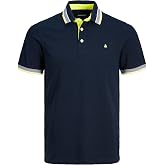 Jack &amp; Jones Jjepaulos Polo SS Noos Men's Polo (Pack of 1) | Recycled Material | Loose Fit | Polo Collar | Short Sleeve | Sol