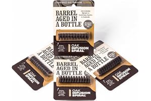 Oak Infusion Spiral 4 Pack-Barrel Aged in a Bottle Oak Infusion Spiral-Barrel Age Whiskey, Rum, Wine