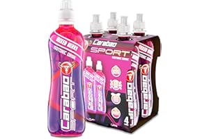 Carabao Sport Energy Drink Mixed Berry, 4 x 500ml Bottles Case, Isotonic, Electrolytes, No Aspartame, B Vitamins B6 B12, Sports Drink, Hydration, Performance, Fruit Flavour, Bulk Crates, Multipack