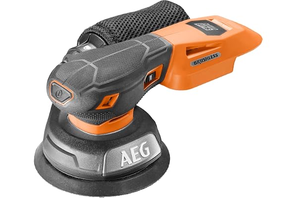 AEG - Ponceuse excentrique diamètre 125 mm 18V SUBCOMPACT BRUSHLESS, 7000 à 11000 osc/min, diamètre d'oscillation 2,4 mm, sans batt. ni chargeur, en carton.
