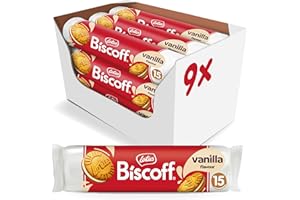 ‎BISCOFF Lotus Biscoff | Sandwich Doppelkekse | Vanillecreme-Füllung | Einzigartiger knuspriger Geschmack | Vegan | Kein Zusatz von Aromen oder Farbstoffen | 15 pro Packung | 9 x 150g | 1.35 kg