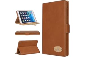 Gorilla Tech Apple iPad Air 2 Prawdziwe luksusowe skórzane etui ochronne Smart Protective Designer Cover ze stojakiem do modelu Air 2nd Gen A1566 A1567 Protect with Style Series brązowe skórzane opakowanie detaliczne
