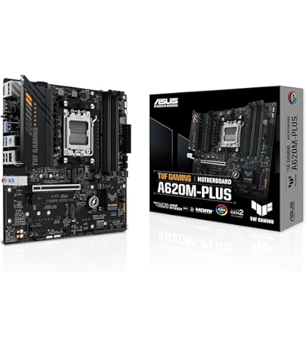 ASUS A620M-F GAMING WIFI, AMD mATX Motherboard, DDR5, 2 x M.2 PCIe