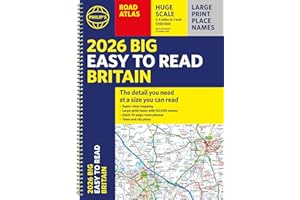 2026 Philip's Big Easy to Read Britain Road Atlas: (A3 Spiral)