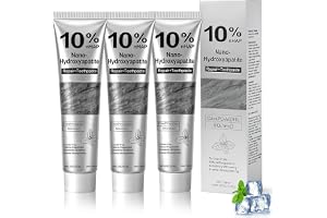 3 stycken hydroxilapatit tandkräm utan fluor, 120 g per tub, nano hydroxiapatit tandkräm för tandemaljvård, djuprengöring och