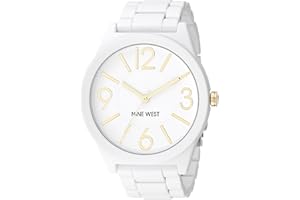 Nine West Damski zegarek z matową gumowaną bransoletą, NW/1678WTWT