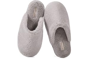 Snug Leaves Pantofole da donna in soffice memory foam con comode scarpe da casa foderate in pelliccia sintetica
