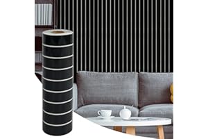 OUGPIU Faux Wood Wall Panels,40cm*3m (1.2m²) Peel and Stick 3D Wall Panels for Wall and Ceiling Decoration,Elastic PVC Wall Covering Panels,Moisture Resistant Waterproof Self Adhesive Tile