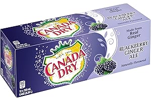 Canada Dry Blackberry Ginger Ale Fridge Pack Cans, 355 mL, 12 Pack