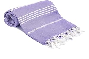 ‎TURQUOISE HOME Turquoise Home - Großes türkisches Pestemal Badetuch Hamamtuch Saunatuch XXL Badetuch 100 x 180 cm Sauna Spa Yoga Strand Picnic dünn und leicht