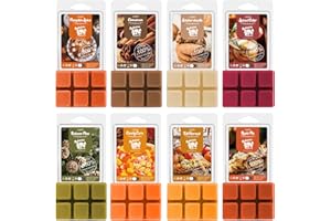 Salubrito Herbst Duftwachs für Duftlampe, Natürliches Wax Melts Sojawachs, Wax Melts für für Duftlampe, Kürbisgewürz, Zimt, Herbsternte, Gewürzter Apfel, Apfelkuchen, Kiefer, Süßmaiz