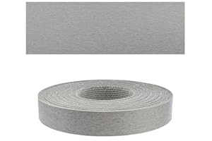 Mprofi MT® Kantenumleimer - Melaminkantenumleimer - 22mm X 5m - Umleimer Edelstahl mit Schmelzkleber - Umleimer zum Aufbügeln - Bügelkante für Regalbrett und Möbelbauplatte - 859/22/5