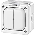 MK Masterseal Plus K56422WHI 2-Gang Switch Enclosure for Use with Any 2-Switch Modules
