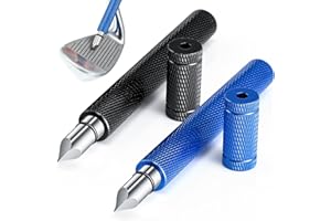 THERWEN 2 Pcs Golf Club Groove Sharpener 4.33 Inch Groove Sharpener Regrooving Tool Cleaner for Wedges Irons Golf Balls