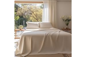 CLARA HOME MILANO CLARA HOME Copriletto Matrimoniale 2 Piazze Leggero e Traspirante, Tinta Unita Colore Panna, Coperta Elegante e Semplice, Ideale Primavera Estate, Made in Italy