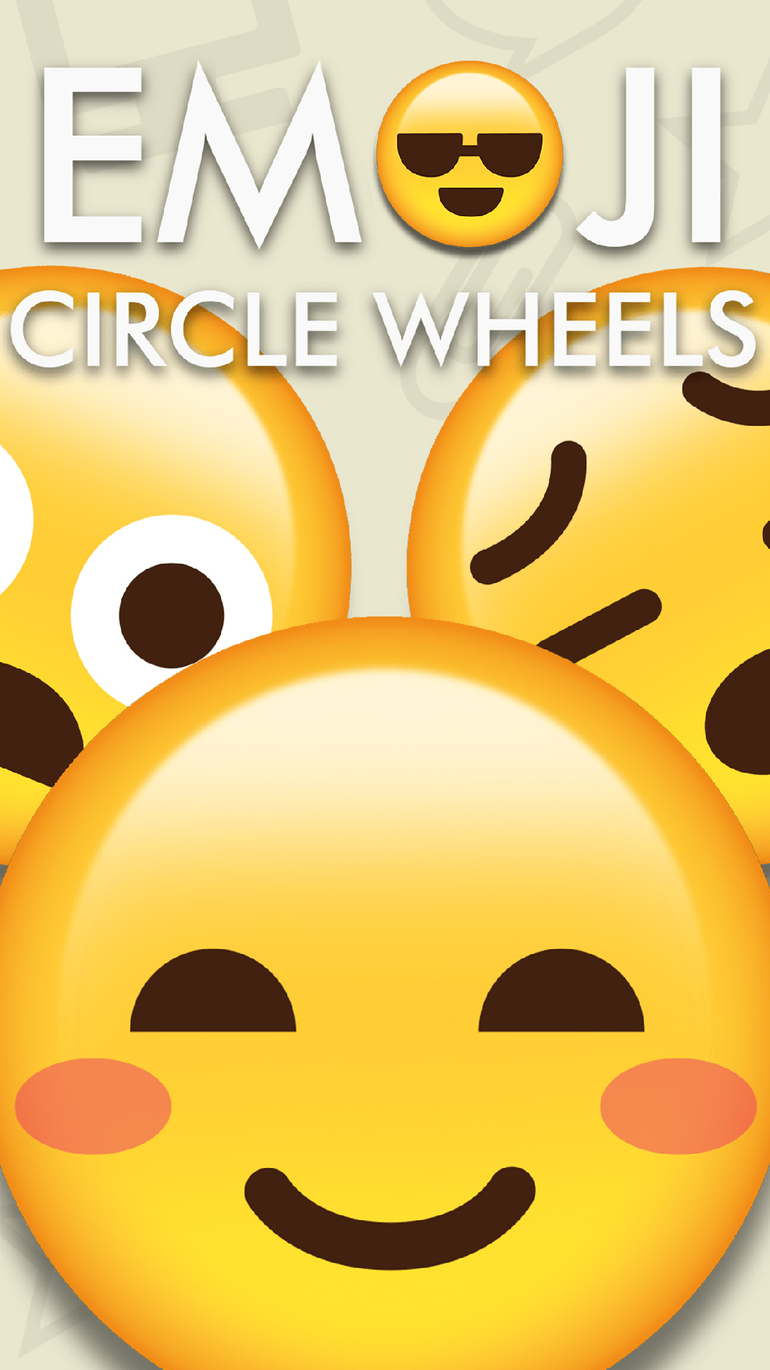 Emoji Circle Wheels Cute Symbols And Emoticons Art Spinner Game