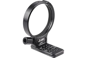 Hersmay Tripod Collar Mount Ring for Sigma 100-400 F5-6.3 DG DN OS Lens(E Mount/L Mount/FX Mount),for Sigma 105mm F1.4 DG HSM Art(EF Mount/FX Mount/E Mount/L Mount) Built-in Arca Quick Release Plate