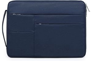 HYZUO 17-17,3 Cali Torba Skrzynka na Laptop do 17" 17,3" HP/Dell/Lenovo/ASUS/Acer/LG/MSI Laptop Gaming/Razer Blade 17/18, Ochronna Torba na Notebook dla Mężczyzn i Kobiet, Granatowy